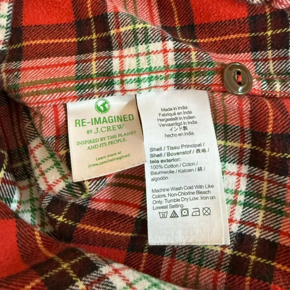 J.Crew Mid Weight Flannel
